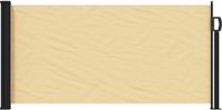 VidaXL Uittrekbaar zijscherm 500 x 100 cm polyester rechthoekig zand