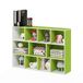 Furinno Luder 11-Cube omkeerbare boekenkast met open plank, wit/groen