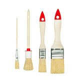 M7 4-delige penselenset, serie 02, schilderspenselenset voor renovatiewerkzaamheden. Bevat platte kwast 20 en 40 mm, ringkwast Ø 25 mm en precisiekwast voor hout, metaal, PVC of beton