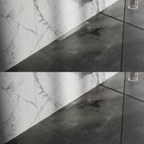 Brauer Douchegoot met Multifunctioneel Rooster en Flens Voor Wandmontage - 50 cm - Rvs Geborsteld