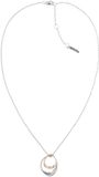 Calvin Klein CJ35000008 Ketting - Ketting met hanger - Staal - Gepolijst - 45 cm - 20 mm - Zilverkleurig/Goudkleurig - Vrouwen