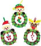 Bol Noël Couronne de houx et de baies - 3 pièces - plastique - vert