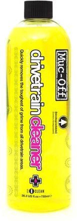 Muc-Off Drivetrain Cleaner - 750ml - Bike Chain Cleaner & Degreaser - Yellow
