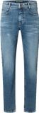 MAC Heren Jeans W34 x L34 Katoen Regular Fit Effen Blauw