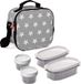 Tatay Urban Food Casual Koeltas Met 4 Luchtdichte Deksels, 3 L, Grijs, 22,5 x 10 x 22 Cm