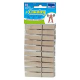 Parodi & Parodi Country wasknijpers, hout, bruin, 9 x 20 x 1,5 cm