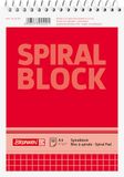Brunnen 1055372 spiraalblok/notitieblok (A6, geruit, 50 vellen, 60 g/m²)