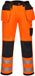 Portwest PW3 Hi-Vis Werkbroek met Holster Pockets T501 - Oranje/Zwart - 28