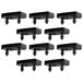 cyclingcolors 10 stuks kunststof bevestigingsdoppen voor enkele latten 53 x 10 mm lattenbodem lattenbodem schommelbank zwart