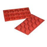 Garcia de Pou 166.23 Flex Silicon Bakblik Petit Vier, 17,5 x 30 cm, Rood