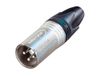 Neutrik NC3MXX connecteur XLR mâle 3 broches Argent, Noir