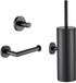Plieger Vigo Toiletset Accessoires – Wc borstel – Wc Rolhouder – Handdoekhaakje - 10 jaar garantie – Mat Zwart