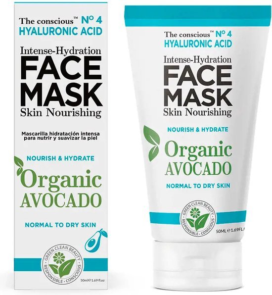 The Conscious™ Hyaluronic Acid Intense-hydration Face Mask Organic Avocado 50 Ml