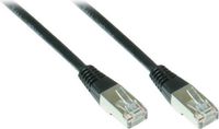 VARIA Group Patchkabel Cat. 5e, 1 meter, zwarte kleur, F/UTP, met RJ45-connectoren aan beide uiteinden