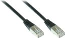VARIA Group Patchkabel Cat. 5e, 1 meter, zwarte kleur, F/UTP, met RJ45-connectoren aan beide uiteinden