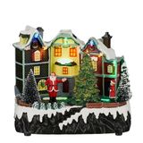 Luville Christmas village with tree b/o l20xb15xh17 cm