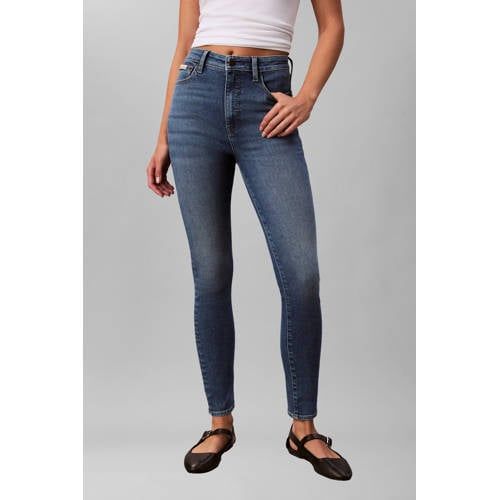 CALVIN KLEIN JEANS high waist skinny jeans medium blue denim