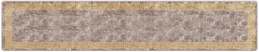 vidaXL - Tapijt - Runner - MARSA - Grijs en Goud - 80 x 400 cm - Polyester en PVC