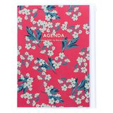 MARK'S 2021/2022 Taschenkal. A5 vertikal, Flower, Pink
