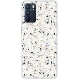 1001 coques Oppo Bedrukt siliconen hoesje compatibel met Oppo Reno 6 5G terrazzo color