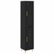 vidaXL Highboard Zwart Eiken 34,5 x 34 x 180 cm