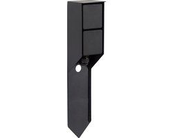 Ks verlichting Buitenstopcontact Double Spike tuinstopcontact zwart