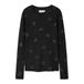 NAME IT top met glitters - zwart