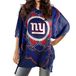 NFL Littlearth NFL Caftan dames transparant met bloemenpatroon - stranddeken, Eén maat, geschikt voor de meeste fans, teamkleur, Blauw