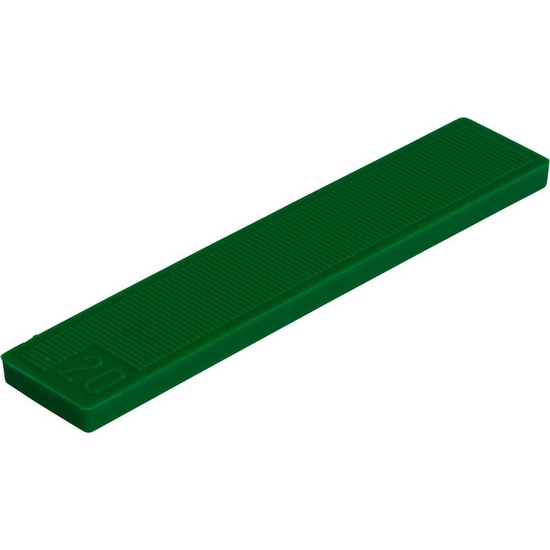 Kunststof rasterblokje 20x5mm Groen