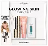 L'Oréal Paris Germany's Next Topmodel Make-upset Glowing Skin Essentials met panorama mascara, Lumi Glotion Highlighter en Bright Reveal Glow-Fluid SPF 50