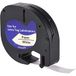 Leyf Labeltape, compatibel met Dymo 91200, 12 mm x 4 mm, zwart op wit