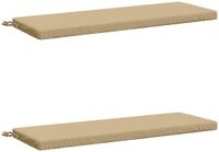 vidaXL - 2-delige - Bankkussens - SOEST - 2 - st - 100% - Polyester - Beige