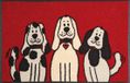 Kleen-Tex Wash+Dry Design Wasbare Deurmat - Three Dogs - 50 x 75 cm