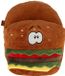Apollo Grote voetenwarmer slof Fastfood - hamburger - one size - 30 x 27 cm - polyester - cadeau