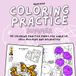 Coloring Practice (Summer): Practice Coloring Book with Swatches, Warm-Ups and Summer Scenes
