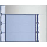 Legrand Panneau avant pour module de boutons d'appel Sfera neuf avec 3 boutons d'appel tout métal, SFERA tout métal, couvercle 3 boutons d'appel