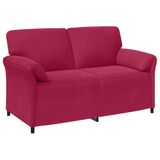 VidaXL 2-zits sofa wijnrood 158 x 83 x 95 cm fluweel
