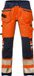 Fristads Hi Vis Werkbroek Stretch Klasse 2 2707 Plu - Hi-Vis oranje/marineblauw - D92