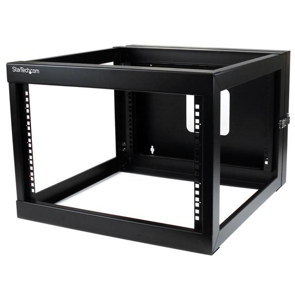 StarTech.com 6U 22 inch Diep Scharnierend Open Frame Serverrack Wandmontage - Zwart