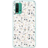 Xiaomi Redmi 9T Terrazzo color bedrukt siliconen hoesje