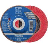 PFERD TOOLS 67611550 PFF 115 CO-FREEZE 50 SG INOX Disque lamelle Diamètre 115 mm Diamètre d'alésage 22.23 mm Granulométrie (num) 50 Alliage à base de nickel