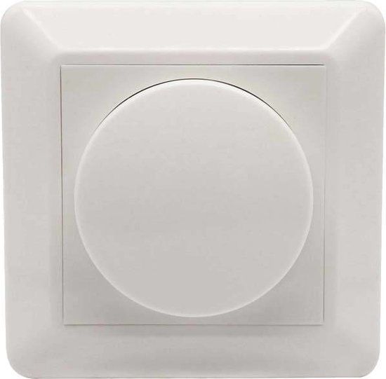 EcoDim Dimmerknop incl. centraalplaat en raamwerk (voor ECO-DIM.04) - Wit