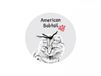 Art-Dog Horloge Amerikaanse Bobtail avec une photo d'un cheval