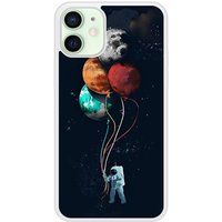 Cosmonaute aux ballons Verstevigd hoesje met sublimatie bedrukking, compatibel met Apple iPhone 12