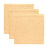 frottana Pearl zeepdoek 30 x 30 cm van 100% katoen, Maize 3-delige set