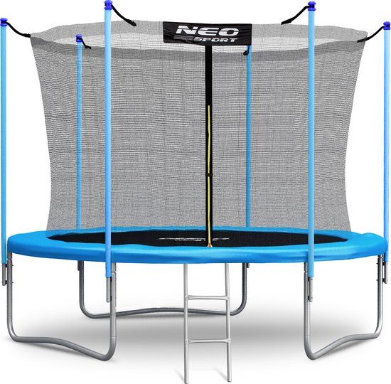 Viking Choice Trampoline - 252 cm - Lichtblauw - Met Veiligheidsnet en Ladder