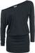 Black Premium by EMP Zwarte Jerseyjurk met Boothals - Dames - 3XL