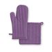 Today 257492 set handschoenen/pannenlappen katoen 32 x 20 cm, katoen, violet, 32x20x2 cm
