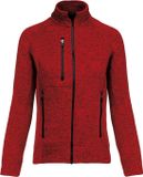 Kariban Heather damesvest met rits K9107 - Red Melange - XL