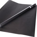 Bellatio Decorations Inpakpapier - 3x rol - zwart - effen kleur - 200 x 70 cm